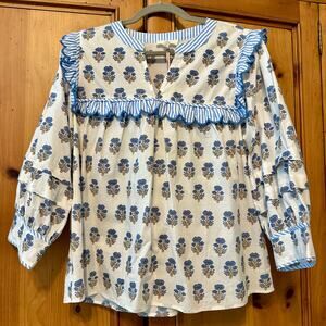 Women's Entro Pippy Pattern Top NWT Size M